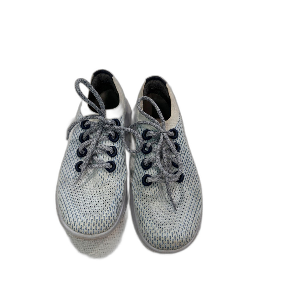 Allbirds Tree Dasher White with Blue shoes size 10